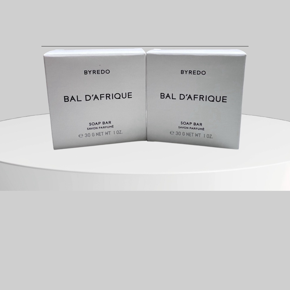 Byredo Bal D'Afrique Hand Soap Bar White 1 Oz. Travel Size set of 2 Bars Rare